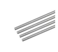 sourcing map Tige Filetée M6 x 500mm Acier Inoxydable 304, 1mm de Pas Filetage Droite 4Pcs Tiges Entièrement Fileté pour Projets de Bricolage
