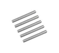sourcing map Tige Filetée M6 x 50mm Acier Inoxydable 304, 1mm de Pas Filetage Droite 5Pcs Tiges Entièrement Fileté pour Projets de Bricolage