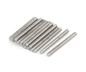 sourcing map Tige Filetée M6 x 65mm Acier Inoxydable 304, 20Pcs Boulons Filetés pour Projets de Bricolage