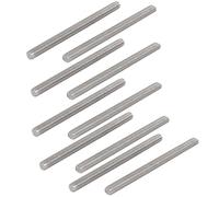 sourcing map Tige Filetée M6 x 80mm Acier Inoxydable 304, 10Pcs Tiges Entièrement Fileté pour Projets de Bricolage