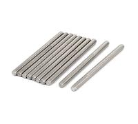 sourcing map Tige Filetée M6x90mm Acier Inoxydable 304 entièrement filetée tige goujons 10pcs