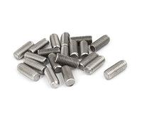sourcing map Tige Filetée M8 x 20mm Acier Inoxydable 304, 1.25mm de Pas, 20Pcs Tiges Entièrement Fileté pour Projets de Bricolage