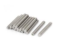 sourcing map Tige Filetée M8 x 60mm Acier Inoxydable 304, 1.25mm de Pas, 20Pcs Tiges Entièrement Fileté pour Projets de Bricolage