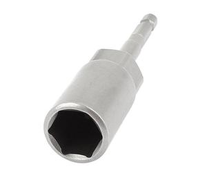 sourcing map Tige Hexagonale 17mm Hexagonale Écrou Prise Mèche Tournevis Adaptateur 10.2cm 100mm Longeur
