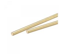 sourcing map Tige Laiton Laiton Solide Rond 5mm Diamètre 450mm Longueur Tour Barre Stock pour RC Modèle Bricoleur Artisanat Coffret de 2