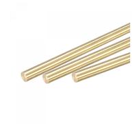 sourcing map Tige Laiton Laiton Solide Rond 6mm Diamètre 250mm Longueur Tour Barre Stock pour RC Modèle Bricoleur Artisanat Coffret de 6