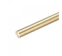 sourcing map Tige Laiton Solide Rond 10mm Diamètre 450mm Longueur Tour Barre Stock pour RC Modèle Bricoleur Artisanat Coffret de 1