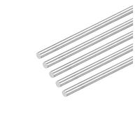 sourcing map Tiges Acier Inox 304 Rond, 6mm x 350mm Solide Arbre Tiges pour Bricolage Artisanat Modèle Voiture Hélicoptère Avion, Paquet de 5