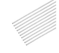 sourcing map Tiges Acier Inox 304 rondes, 0,8mm x 250mm Arbre Plein Tiges pour Bricolage Artisanat Modèle Voiture Hélicoptère Avion, Paquet de 10