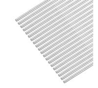 sourcing map Tiges Acier Inox 304 rondes, 1,2mm x 300mm Arbre Plein Tiges pour Bricolage Artisanat Modèle Voiture Hélicoptère Avion, Paquet de 20