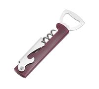 sourcing map Tire-bouchon de serveur en acier inoxydable durable pour bar, fête, mariage, maison, voyage, rouge foncé