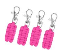 sourcing map Tirettes de fermeture éclair en paracorde pour sacs à dos, tentes, valises à roulettes, étuis de voyage, clés, vestes, rose, M