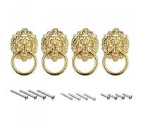 sourcing map Tiroir Boutons - 2.68" 4Pcs Métal Porte Tire Commode Poignées pour Placard Valise Meubles Remplacement avec Montage Vis, Doré