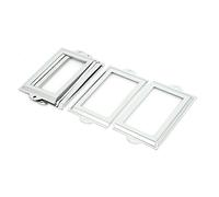 sourcing map Tiroir de bureau Porte-étiquettes Tag ton argent cadres 105mm x 60mm 6PCS