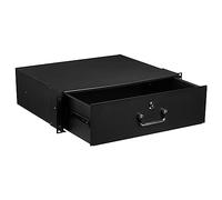 sourcing map Tiroir de montage en rack 3U pour matériel AV/réseau/DJ 48,3 cm avec serrure et clé