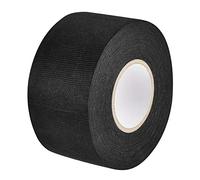 sourcing map Tissu Adhésif Bande Tissu Fil Harnais Métiers à Tisser Seul Côté 45mm x 15m Noir
