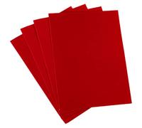 sourcing map Tissu Autocollant Patch Auto-Adhésif Velours Rouge pour Vêtements Réparation Artisanat Réparation Kit Sac-à-Dos Chaussures Décoration Lot de 4