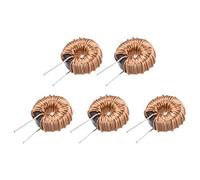 sourcing map Tore Inductance Cuivre Bobine Magnétique Inducteur 330uH 3A pour Bricolage Circuit Imprimé Paquet de 5