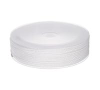 sourcing map Torsadé Nylon Ficelle Fil Perles Cordon 1.5mm 20M/65 Pieds Extra-Fort Tressé Nylon Corde pour Artisanat Bracelets Bijoux Fabrication, Blanc