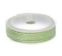 sourcing map Torsadé Nylon Ficelle Fil Perles Cordon 3mm 7M/23 Pieds Extra-Fort Tressé Nylon Chaîne pour Artisanat Bracelets Bijoux Confection, Turquoise Vert