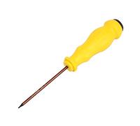 sourcing map Torx Tournevis T3 Magnétique Étoile Tournevis avec 3" S2Arbre et Antidérapant Jaune Poignée