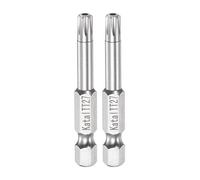 sourcing map Tournevis Embout T27 Étoile 7 Point 1/4" Hexagonal Tige 2pcs