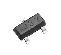 sourcing map Transistor NPN 100pc 25V 500mA 300mW SOT-23 Montage Surface