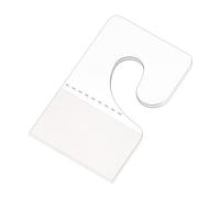 sourcing map Transparent Autoadhésif Accrocher Onglet Crochet, 27x42mm Plastique Affichage Pliants Onglets pour Détail Magasin Affichage, Paquet de 200