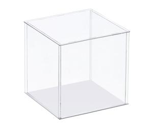 sourcing map Transparent Présentoir Étui Acrylique Boîte Assembler Transparent Antipoussière Boîte Vitrine 30x30x40cm pour Objets Collection Artisanat