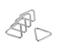 sourcing map Triangle Anneau Boucle 1.26"(32mm) Interne Largeur pour Matériel Sangle Artisanat Bricolage 20pcs