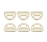sourcing map Triangle Boucles Ajusteur, 6Pcs 9/10 Pouce Triangle D Anneaux Ajusteur Triangle avec Tige Pivotant Clip pour Sac à Sangles Sangles, Doré