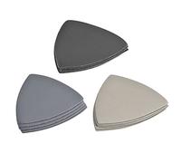sourcing map Triangle Détail Ponceuse Papier Abrasif Ensemble 800/1500/3000 Grain 3-1/2 Pouce Silicone Carbure Ponçage Tampons 15 Pièces