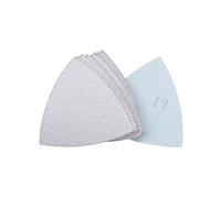 sourcing map Triangle Détail Ponceuse Papier Verre Crochet et Boucle 3-1/2 Pouce Tampon Ponçage Blanc Abrasif 1000 Grain 12Pcs