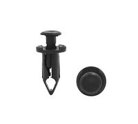 sourcing map Trou 8mm Diamètre Type Poussoir agrafes Fixation Rivet en Plastique pour Voiture 20pcs Noir