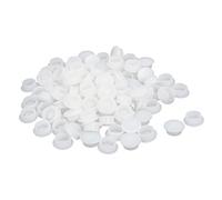 sourcing map Trou de Ø 12 mm Type de vis en Plastique Blanc Couvre 100 pcs pour Home Furniture