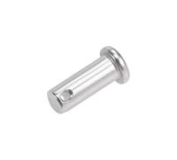 sourcing map Trou Unique Goupille Blocage 10mm x 25mm Tête Plate 304 Acier Inoxydable Blocage Goupille