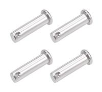 sourcing map Trou Unique Goupille Blocage 10mm x 35mm Tête Plate 304 Acier Inoxydable Blocage Goupille 4Pcs