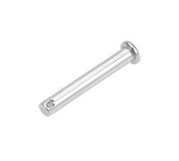 sourcing map Trou Unique Goupille Blocage 6mm x 40mm Tête Plate 304 Acier Inoxydable Blocage Goupille