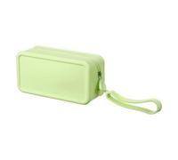 sourcing map Trousse de maquillage carrée en silicone de 17,8 cm - Étanche - Organiseur de toilette de voyage pour femme - Taille L - Vert