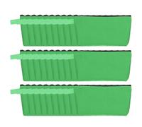 sourcing map Trousse de maquillage en toile, trousse de maquillage de voyage en vrac, multi-usages, pochettes vierges à fermeture éclair, trousse à crayons pour femmes et adolescentes, Vert