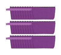 sourcing map Trousse de maquillage en toile, trousse de maquillage de voyage en vrac, multi-usages, pochettes vierges à fermeture éclair, trousse à crayons pour femmes et adolescentes, violet