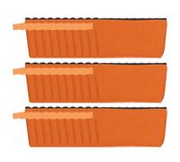 sourcing map Trousse de maquillage en toile, trousse de maquillage de voyage en vrac, multi-usages, pochettes vierges à fermeture éclair, trousse à crayons pour femmes et adolescentes, Orange