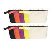 sourcing map Trousse de toilette de voyage unie à fermeture éclair pour femme et adolescente, 5 couleurs.