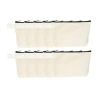 sourcing map Trousse de toilette de voyage unie à fermeture éclair pour femme et adolescente, beige