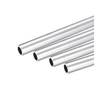 sourcing map Tube Aluminium 6063 Aluminium Rond Tube 11mm Diamètre Externe 9mm Interne Diamètre 25cm Longueur Tuyau Tube 4pcs