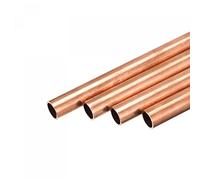 sourcing map Tube Cuivre Rond 12mm Diamètre Extérieur 1mm Paroi Épaisseur 100mm Longueur Tuyau 4Pcs