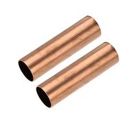 sourcing map Tube Cuivre Rond 29mm Diamètre Externe, 27mm Diamètre Intérieur, 1mm Paroi Épaisseur 10cm Longueur Droit Tuyau 2 Pcs
