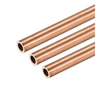 sourcing map Tube Cuivre Rond 6mm Diamètre Externe 1mm Paroi Épaisseur 300mm Long Droit Tuyau 3 Pcs