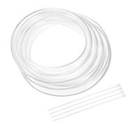 sourcing map Tube d'eau flexible en PVC transparent, 10 mm x 13 mm de long - Tuyau d'eau en vinyle transparent léger avec attaches éclair pour aquaponie, tuyau d'air, irrigation