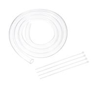 sourcing map Tube d'eau flexible en PVC transparent, 20 mm de diamètre intérieur x 25 mm de long, tuyau d'eau en vinyle transparent avec attaches à glissière pour aquaponie, tuyau d'air, irrigation